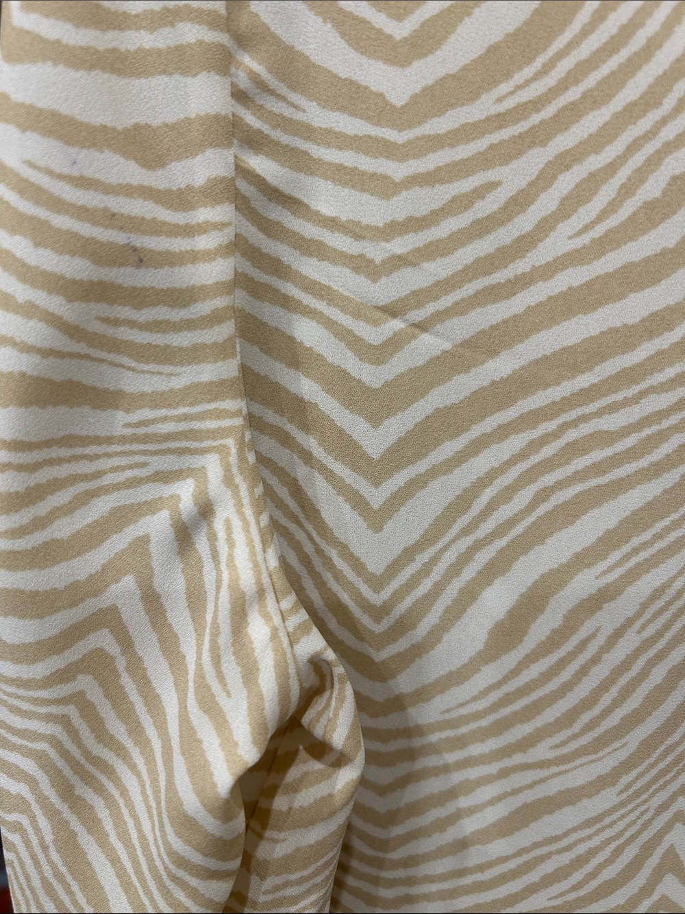 The Limited Beige Zebra-Print Button-Down Shirt - Picture 3 of 4